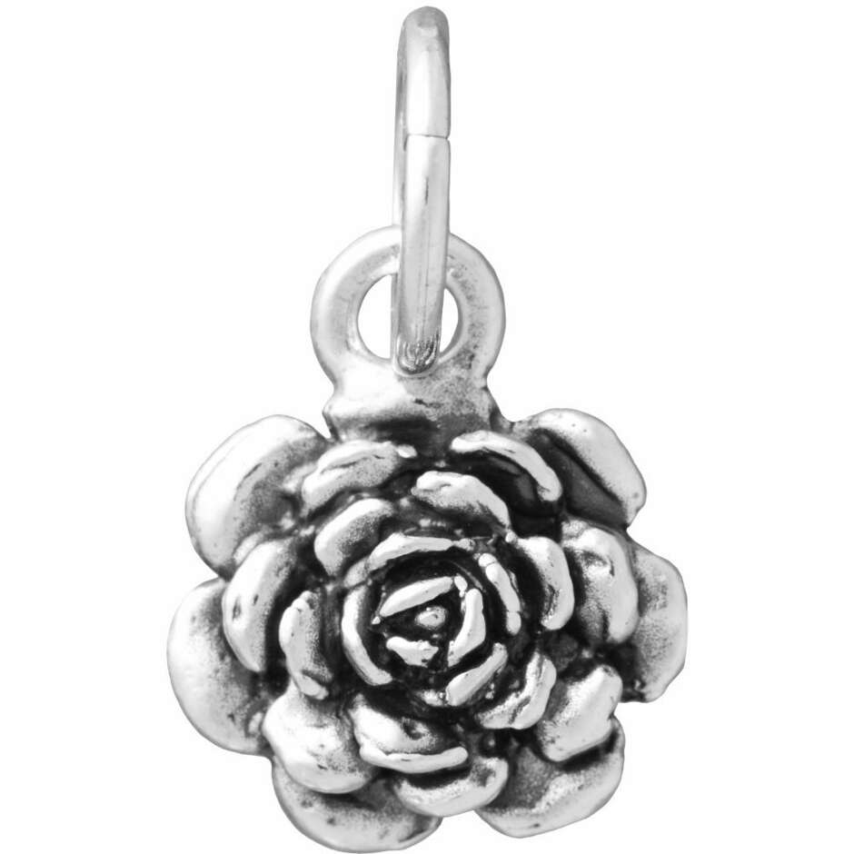 Giovanni Raspini Camellia charm in silver
