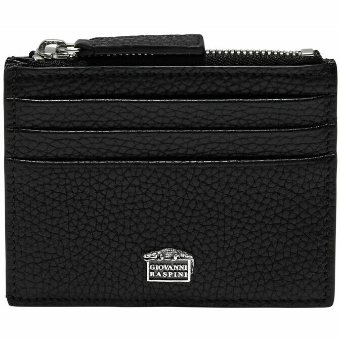 Giovanni Raspini card holder with zip in embossed leather