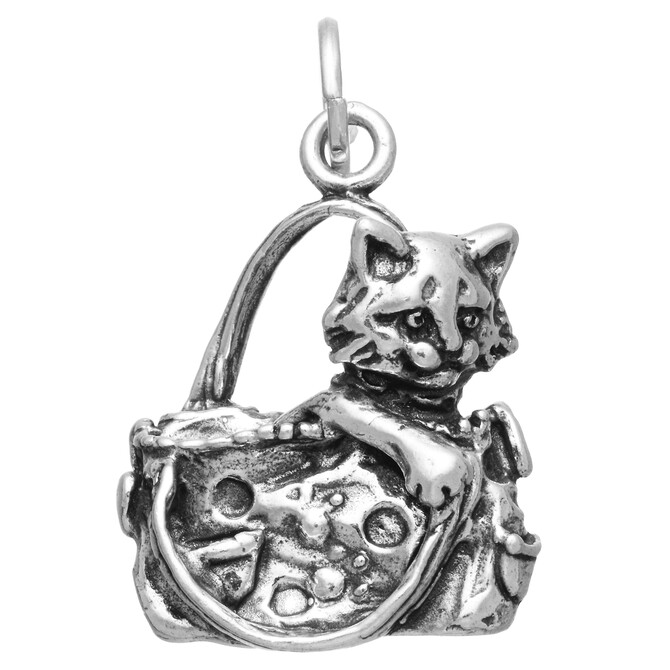 Giovanni Raspini Cat in the bag charm