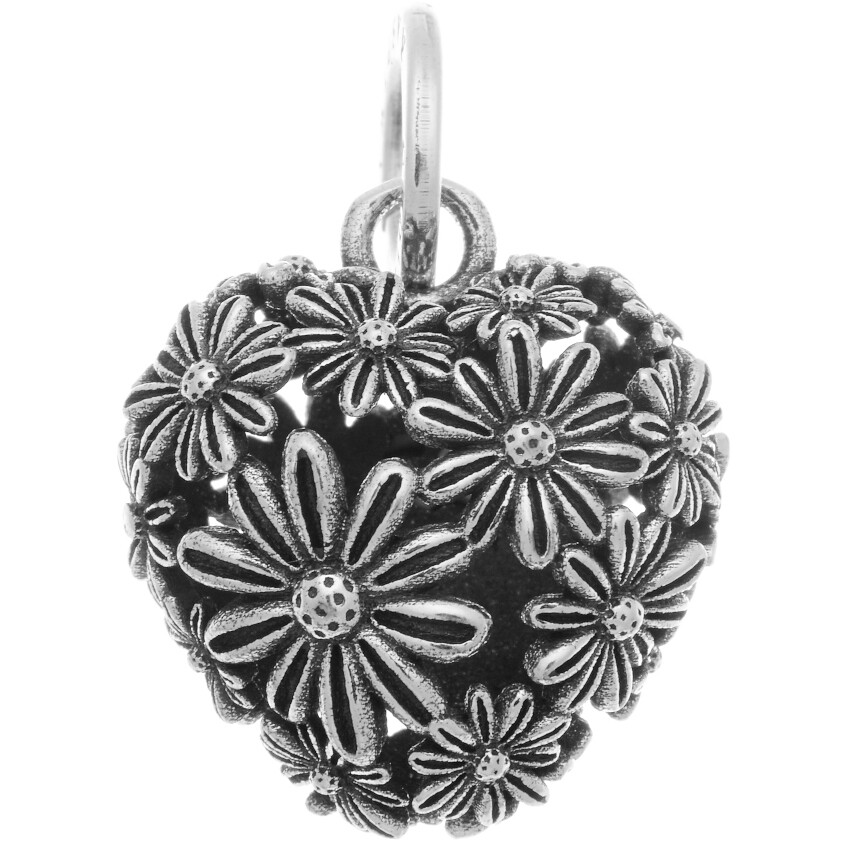 Giovanni Raspini Charm Heart Daisies Domed