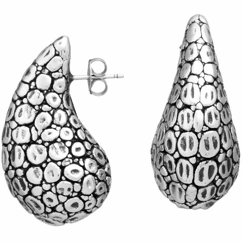 Giovanni Raspini Crocodile Drop earrings in silver