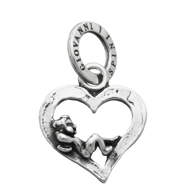 Giovanni Raspini Cupid charm on heart