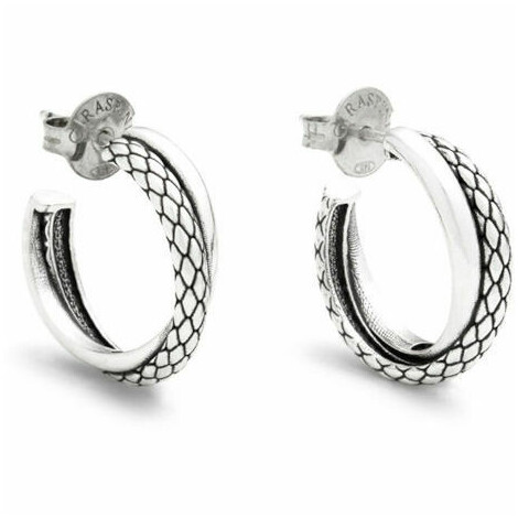 Giovanni Raspini Double Circle Texture Earrings