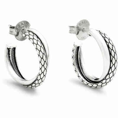 Giovanni Raspini Double Circle Texture Earrings Giovanni Raspini Double Circle Texture Earrings