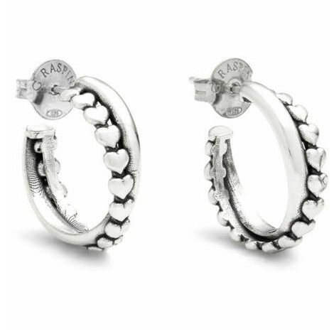 Giovanni Raspini Double Hoop Heart Earrings