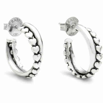 Giovanni Raspini Double Hoop Heart Earrings Giovanni Raspini Double Hoop Heart Earrings