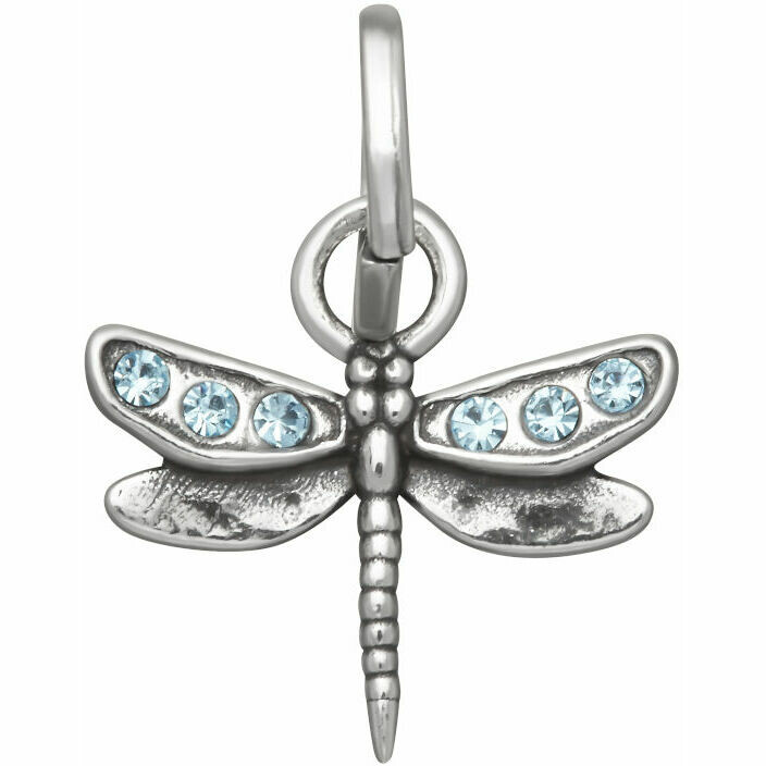Giovanni Raspini Dragonfly Crystal Celeste Charm