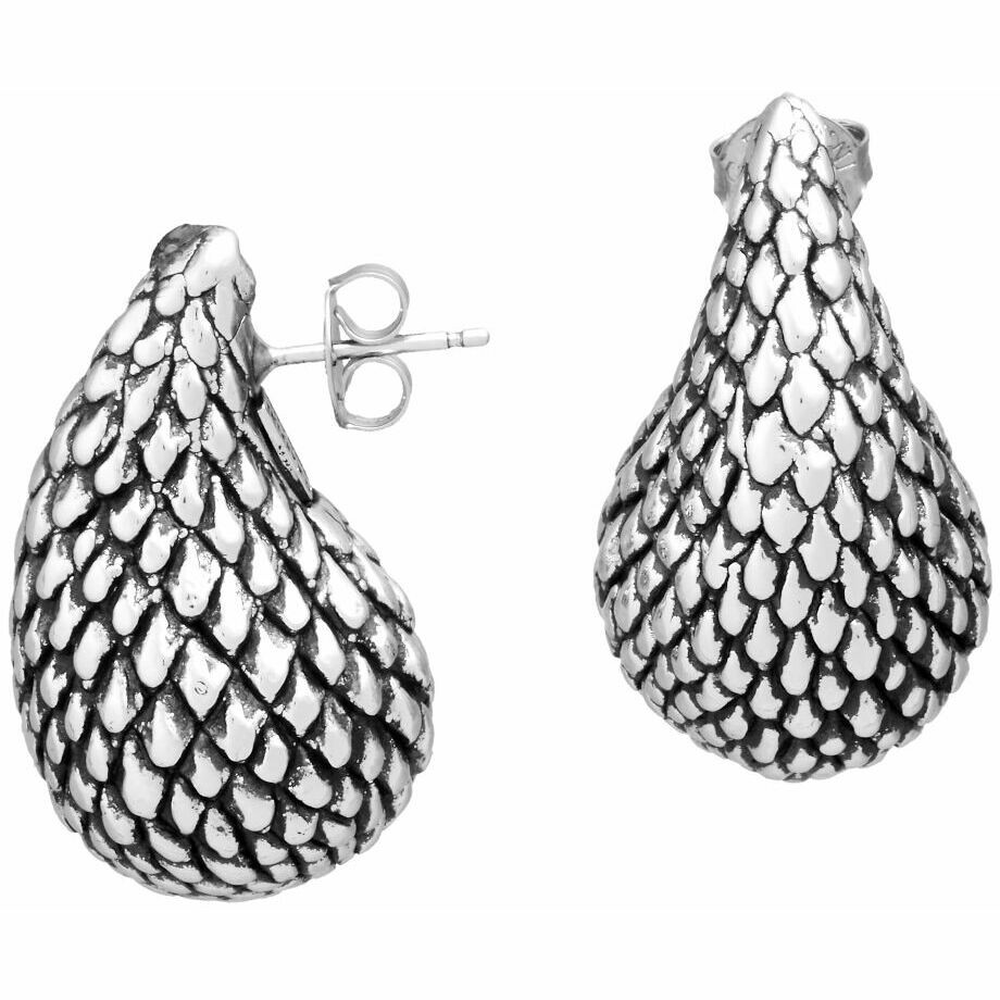 Giovanni Raspini Drop Serpent earrings in silver