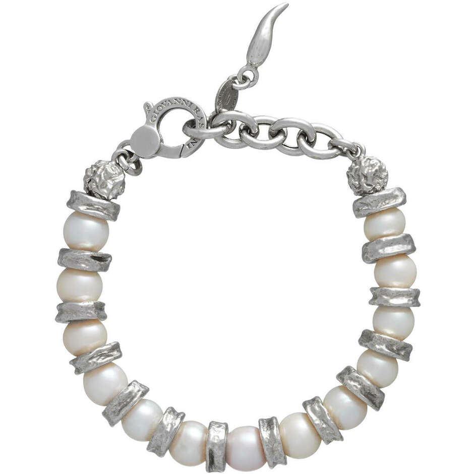 Giovanni Raspini Emma Grande silver and pearl bracelet