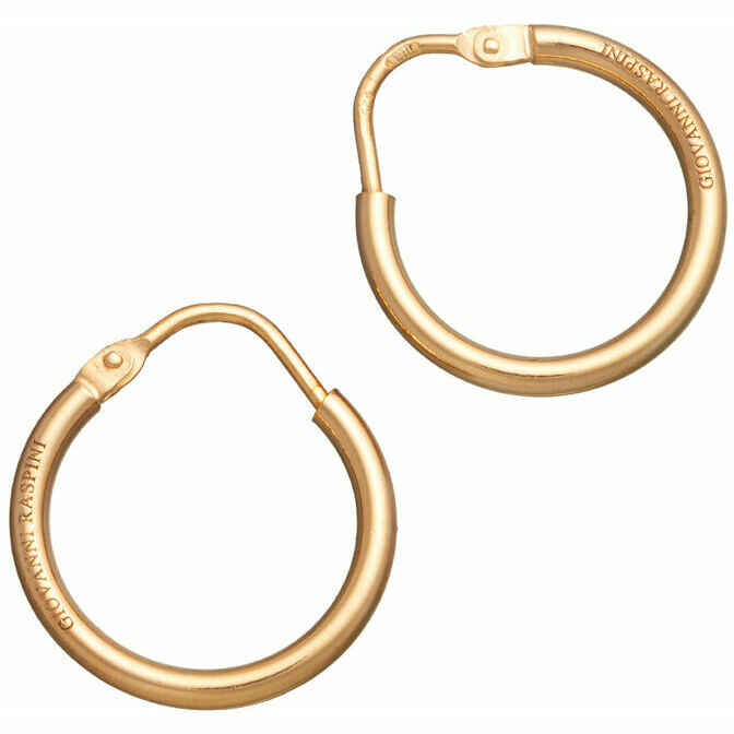 Giovanni Raspini Essential small hoop earrings in golden silver
