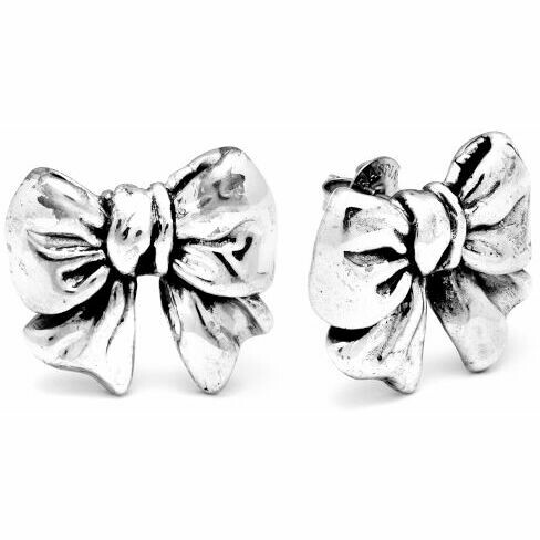 Giovanni Raspini Fiocco large lobe earrings in silver