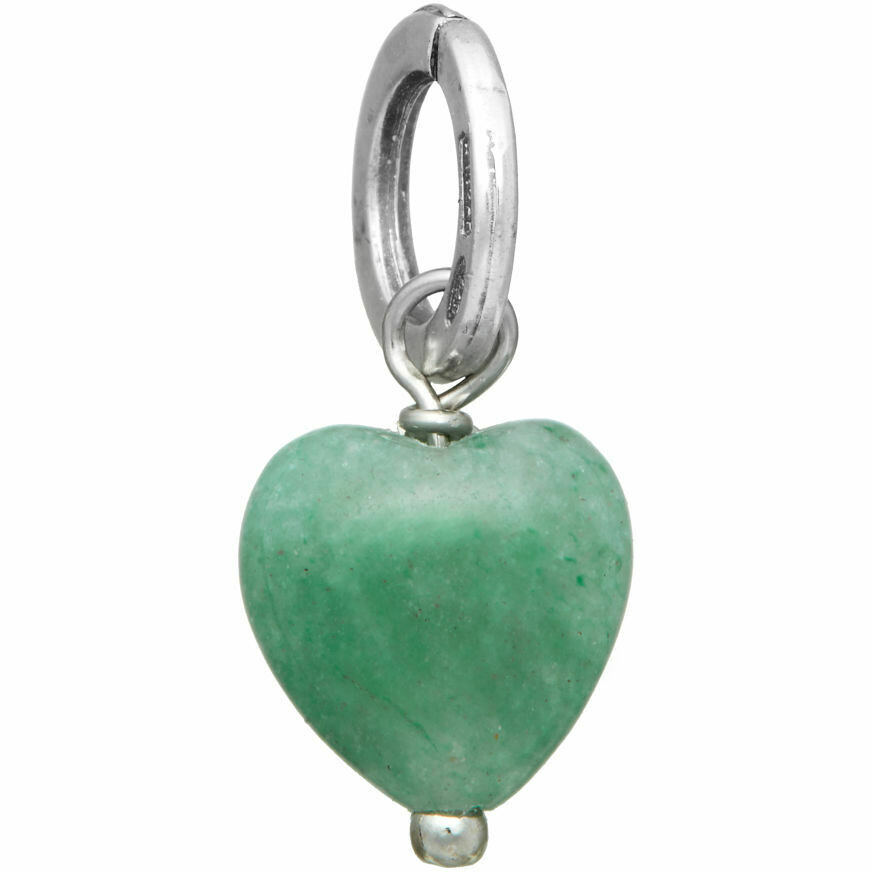 Giovanni Raspini Green Aventurine Heart Charm