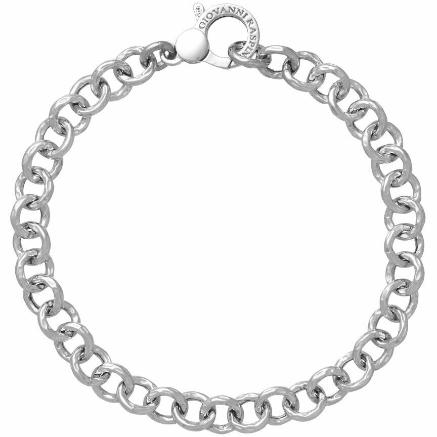 Giovanni Raspini hammered mesh bracelet in silver