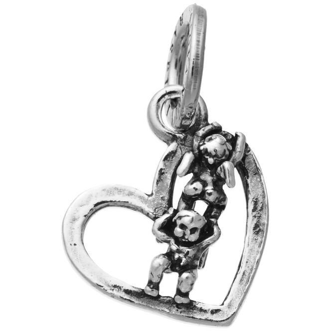Giovanni Raspini Heart Angels Acrobats Charm