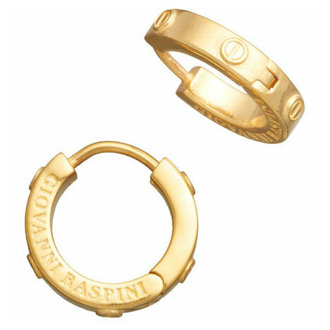 Giovanni Raspini Huggie Gold Screw Earrings