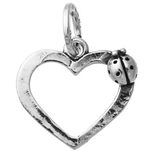 Giovanni Raspini Ladybug Heart Charm Giovanni Raspini Ladybug Heart Charm