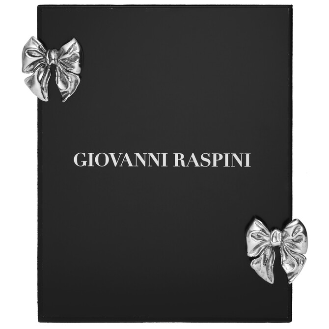 Giovanni Raspini Large Clip Fiocchi Frame in White Bronze