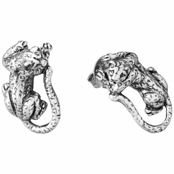 Giovanni Raspini Leopard Button Earrings