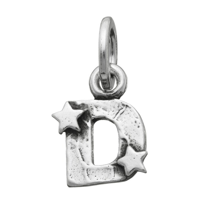 Giovanni Raspini letter D charm with stars