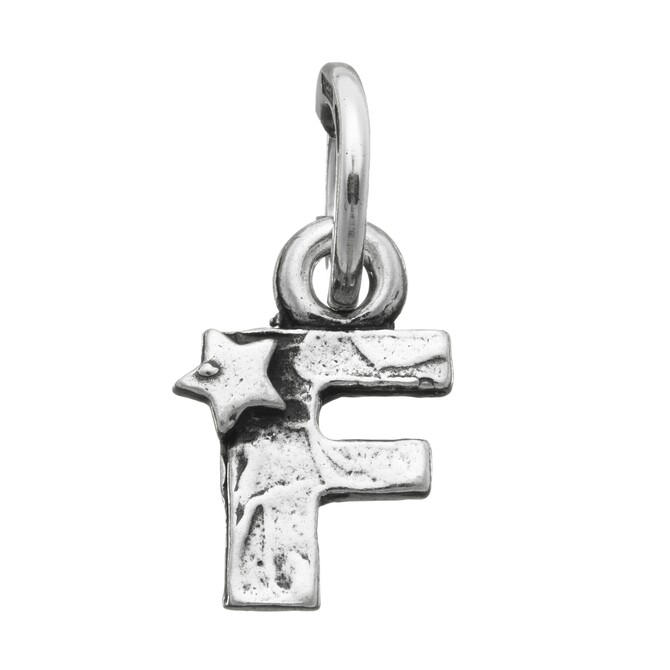 Giovanni Raspini letter F charm with stars