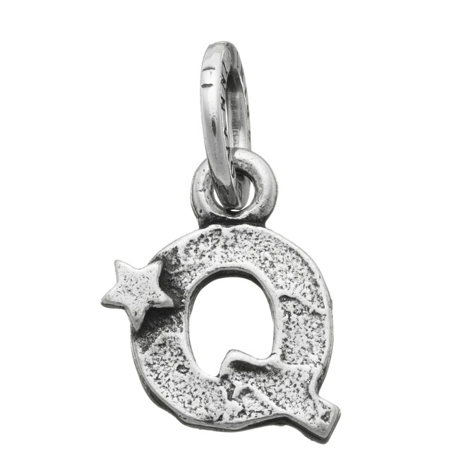 Giovanni Raspini letter Q charm with stars
