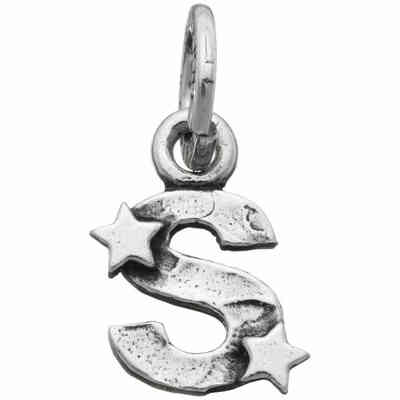 Giovanni Raspini letter S charm with stars Giovanni Raspini letter S charm with stars