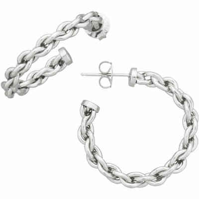 Giovanni Raspini Medium Circle Chain Earrings Giovanni Raspini Medium Circle Chain Earrings