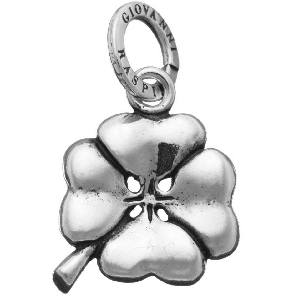 Giovanni Raspini medium four-leaf clover charm in silver