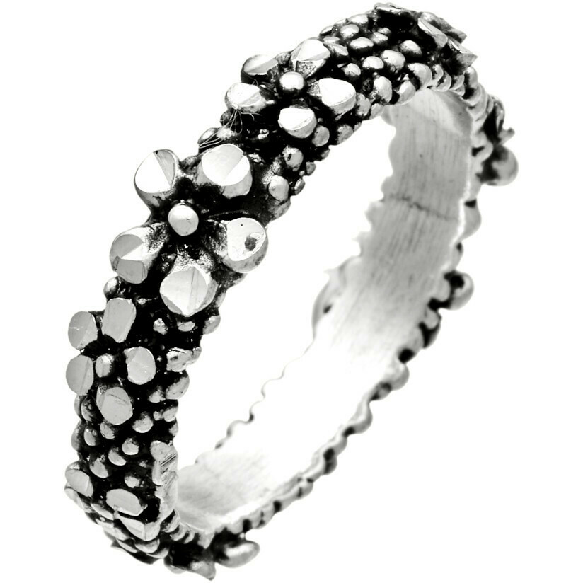 Giovanni Raspini Millefiori band ring in silver