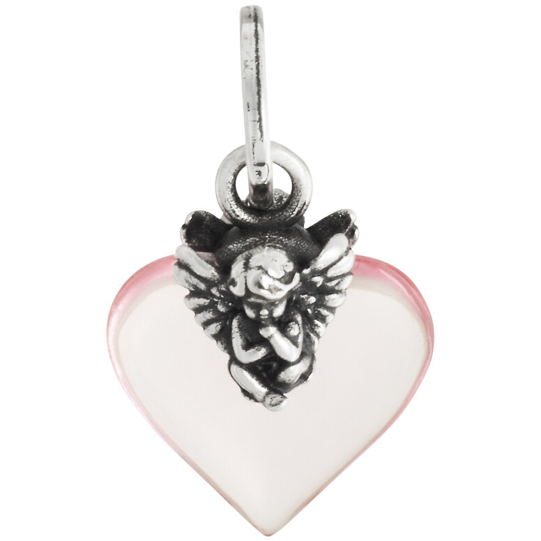 Giovanni Raspini Pink Angel Heart Charm