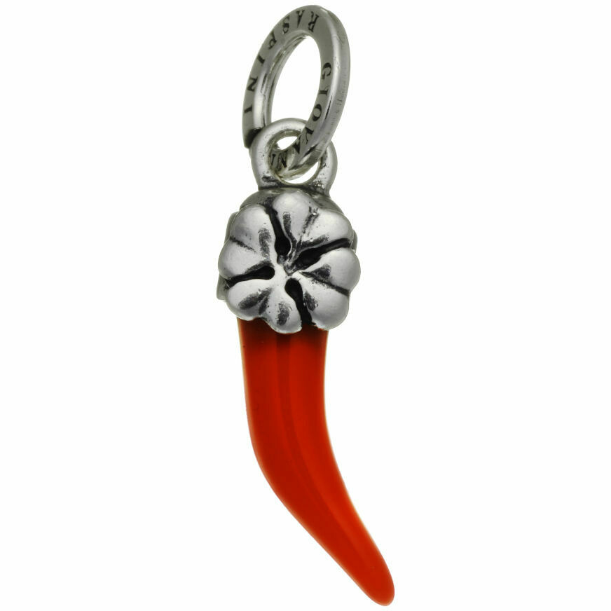 Giovanni Raspini Red Horn Four-Leaf Clover Charm