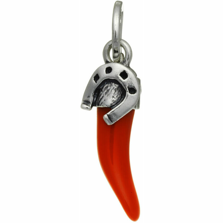 Giovanni Raspini Red Horn Horseshoe Charm