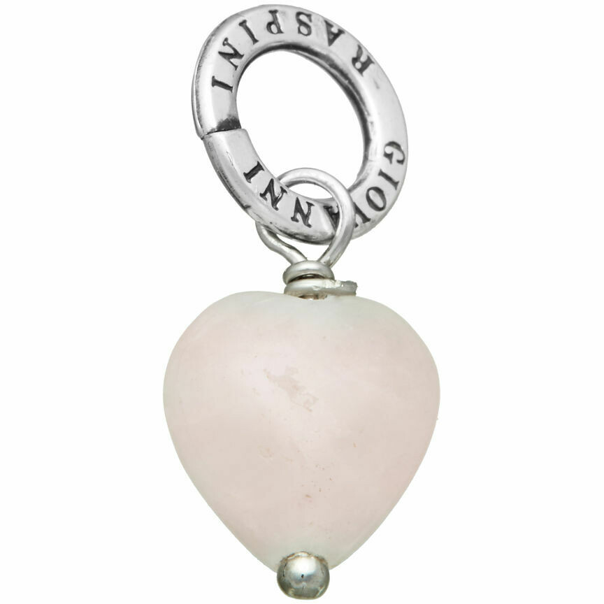 Giovanni Raspini Rose Quartz Heart Charm
