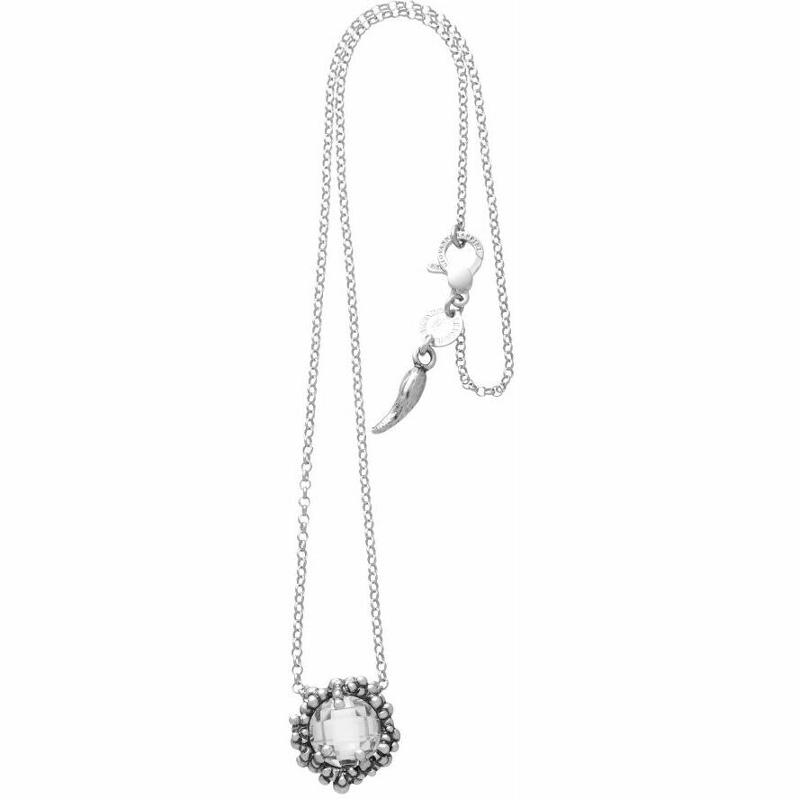 Giovanni Raspini Shine necklace with transparent zircon pendant