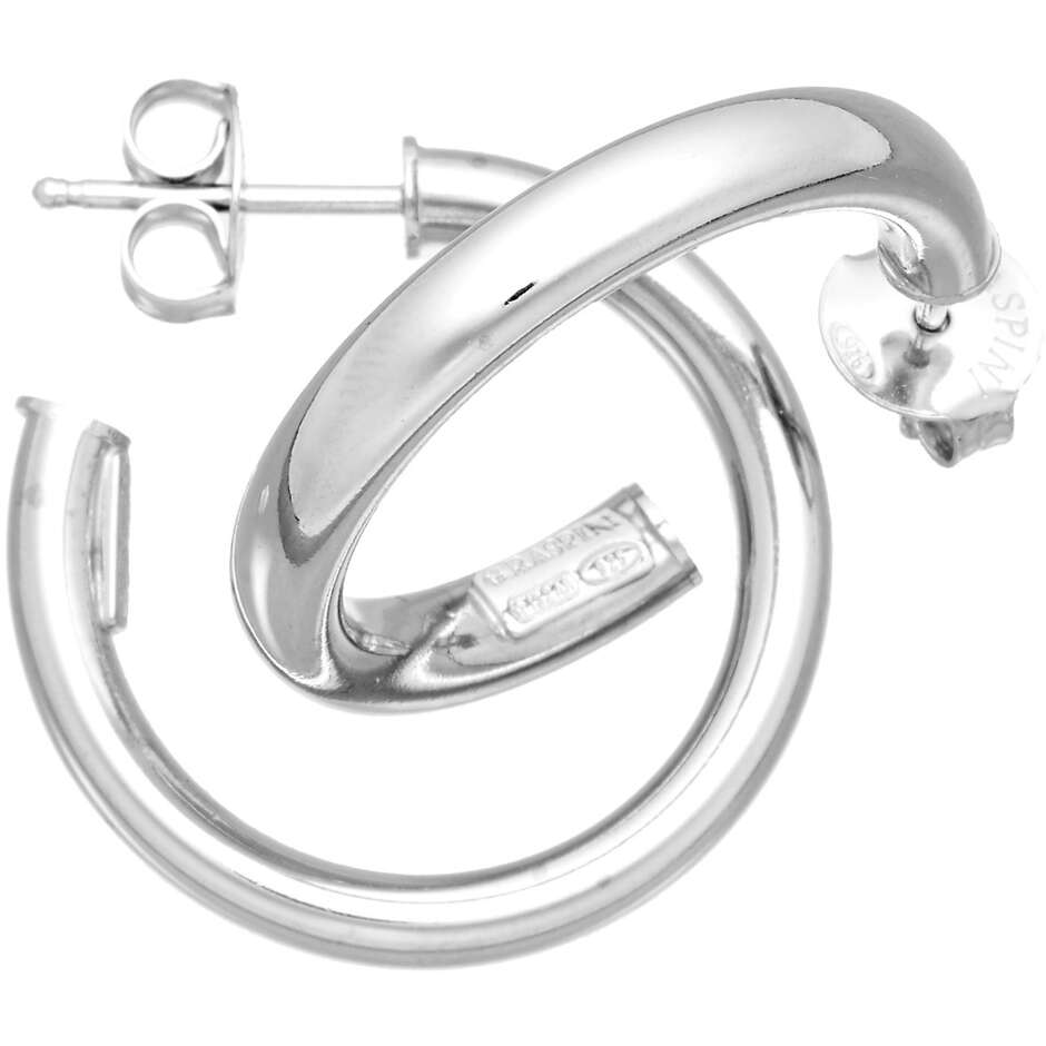 Giovanni Raspini Silk Mini Silver Hoop Earrings