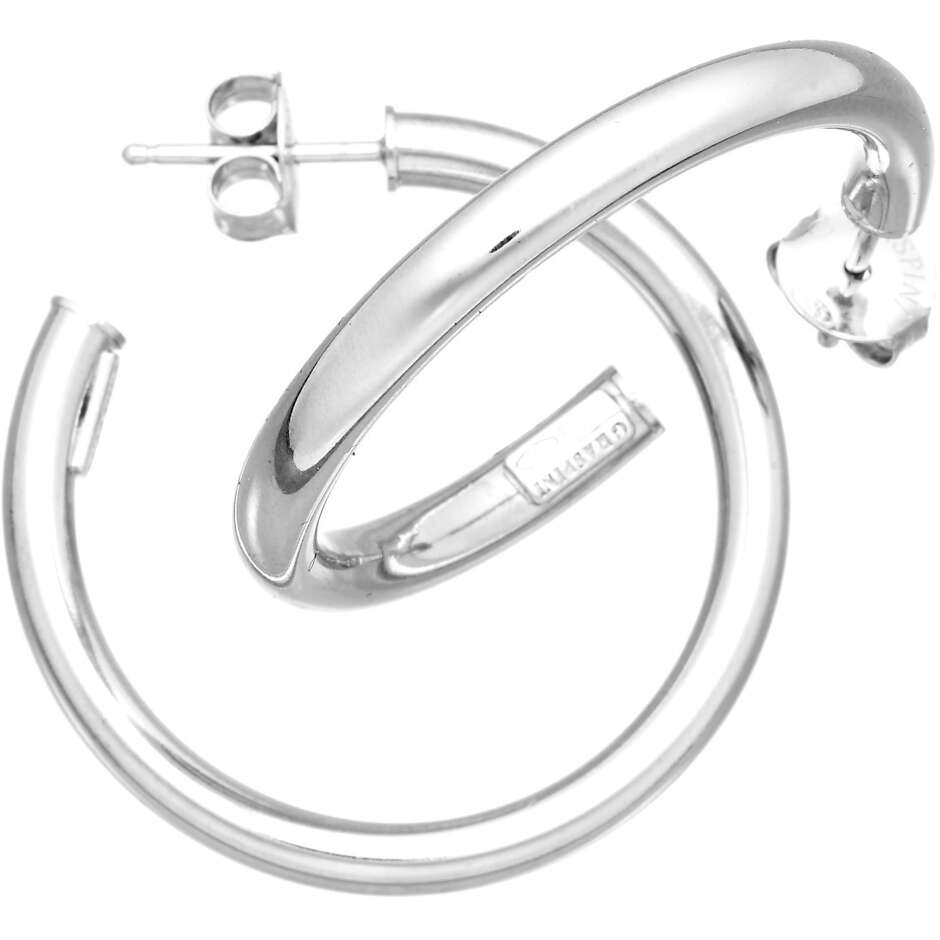 Giovanni Raspini Silk Small Silver Hoop Earrings