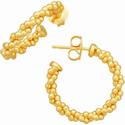 Giovanni Raspini Small Golden Circle Braid Earrings Giovanni Raspini Small Golden Circle Braid Earrings