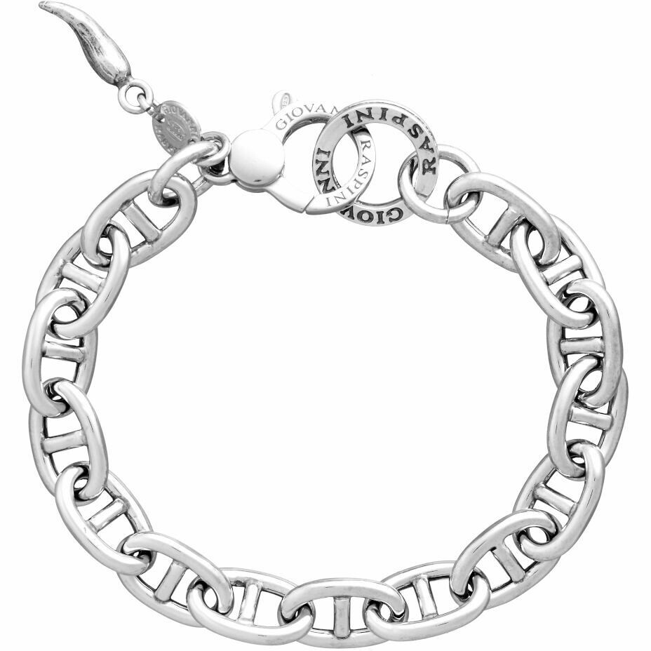 Giovanni Raspini small Navy mesh bracelet in silver