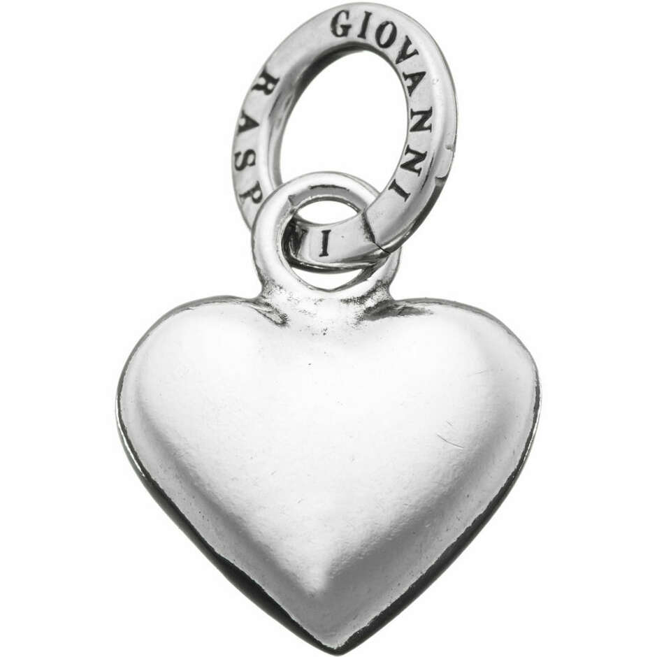 Giovanni Raspini Smooth heart charm in silver