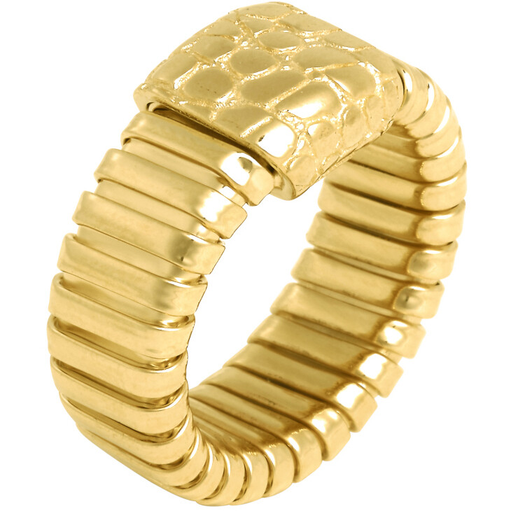 Giovanni Raspini Tubogas Croco Gold Ring