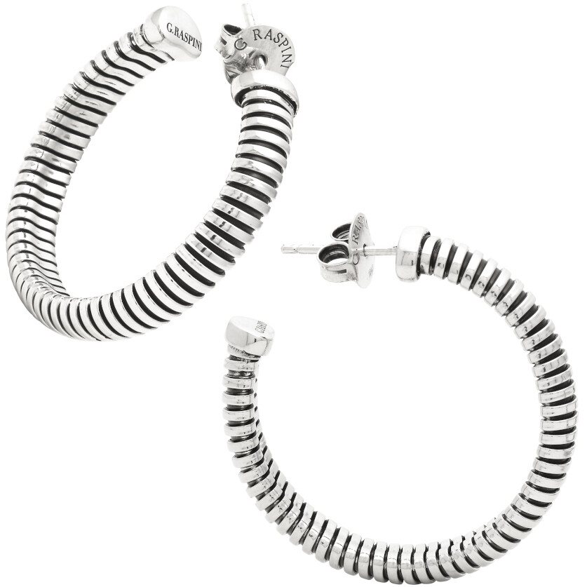 Giovanni Raspini Tubogas Large Hoop Earrings