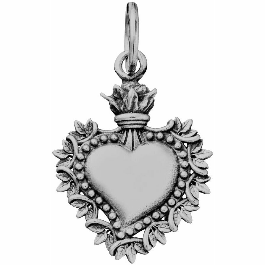 Giovanni Raspini Votive Heart and Leaves Charm