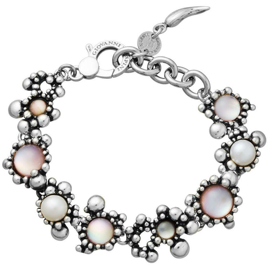 Giovanni Raspini Women's Bracelet in Silver, Pearls and Mother of Pearl