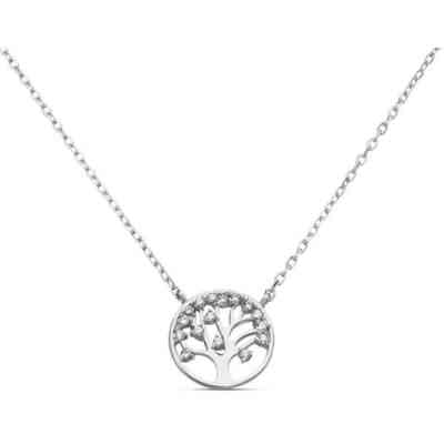 Girocollo Albero della Vita da Donna in argento con Zirconi Stroili Girocollo Albero della Vita da Donna in argento con Zirconi Stroili