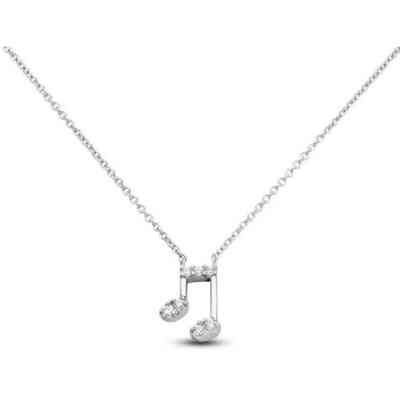Girocollo da Donna Stroili in argento e zirconi nota musicale Girocollo da Donna Stroili in argento e zirconi nota musicale