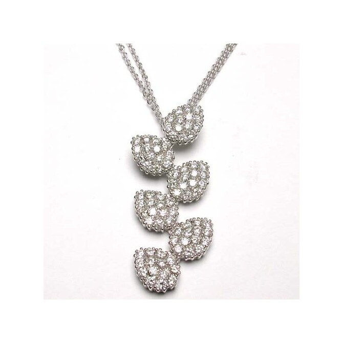 Girocollo Damiani in oro bianco e brillanti