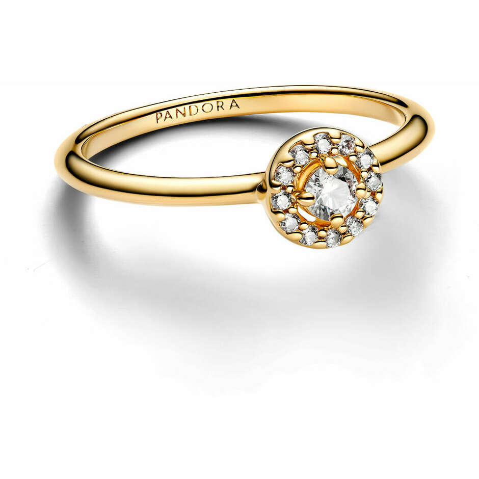 Gold Plated Point Light and Pavè Ring