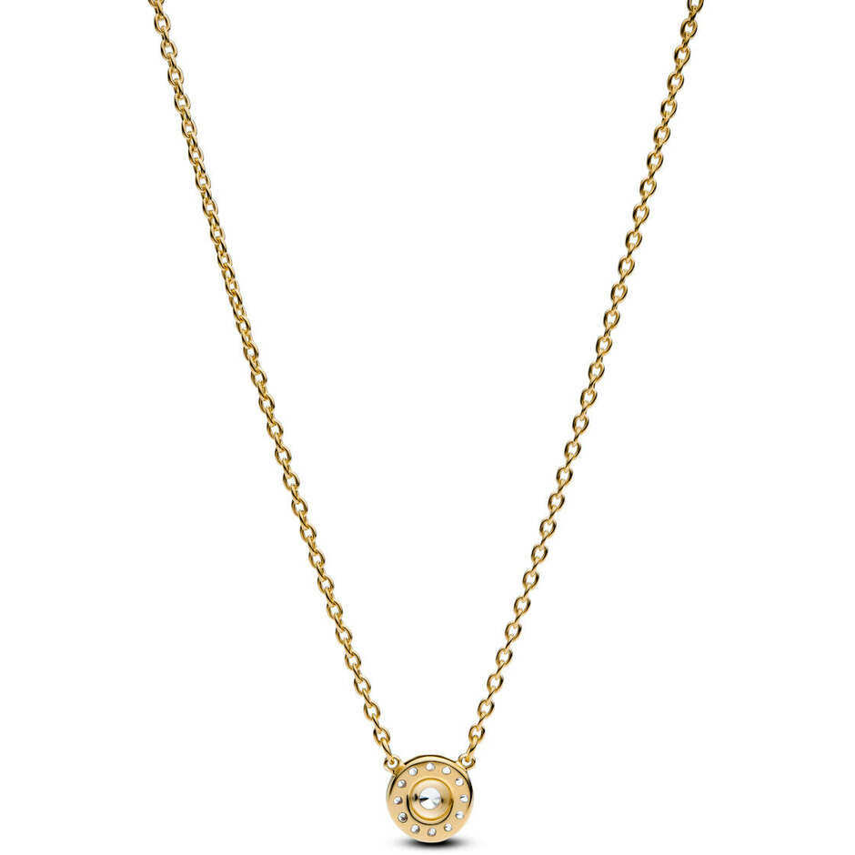 Gold Plated Point of Light and Pavè Necklace