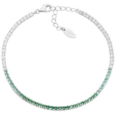 Green degradè Amen Tennis Bracelet 2 mm Green degradè Amen Tennis Bracelet 2 mm