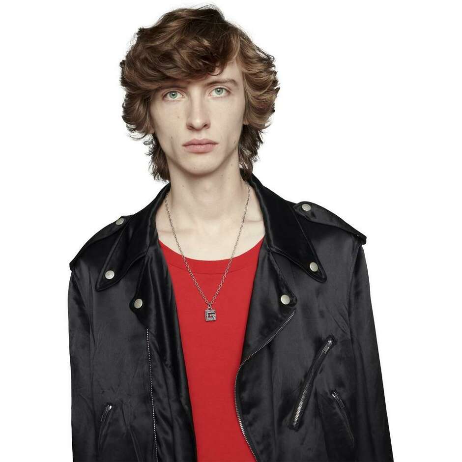 Gucci G Cube necklace with G cube pendant in silver